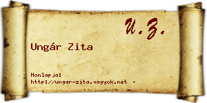 Ungár Zita névjegykártya